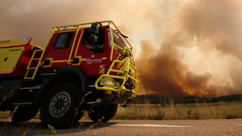 Two French firefighters die tackling blaze near Bordeaux airport